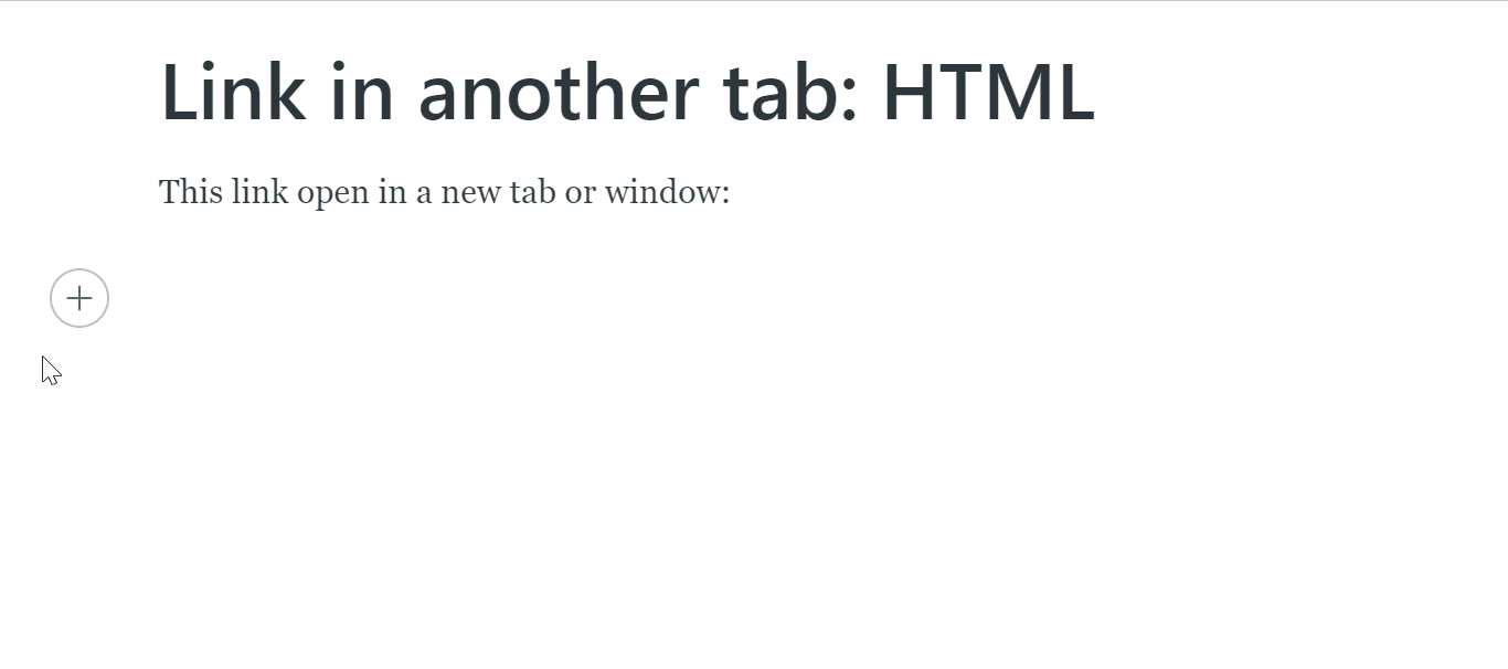 Animated GIF that shows how to insert a HTML link in the ghost editor