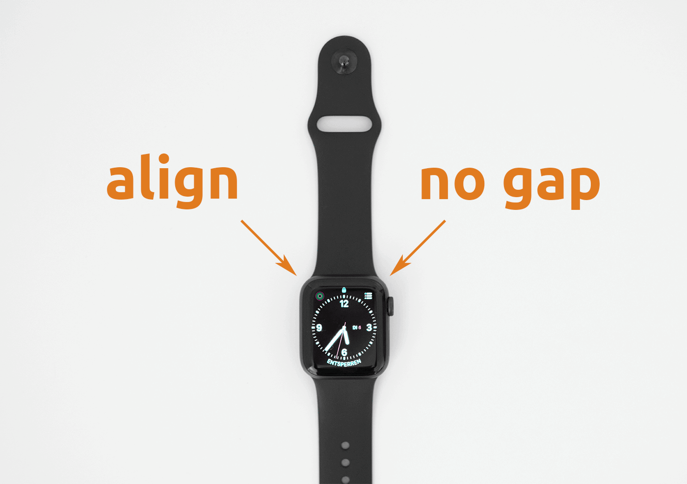 Force Band to Lock – Step 1: Align the Wrist Band