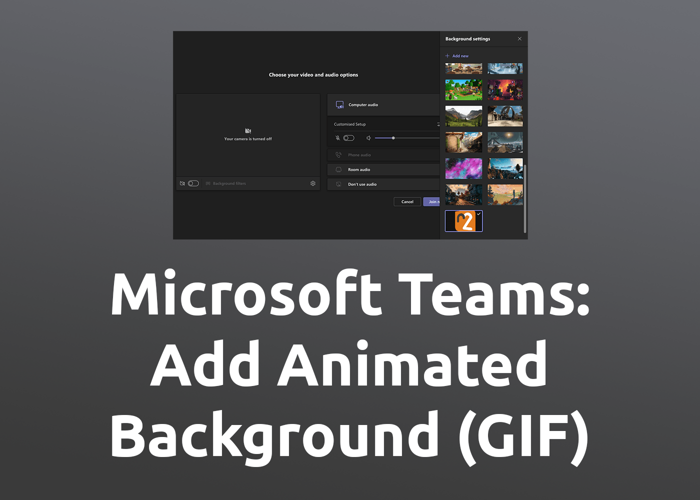 How to use animated GIFs as backgrounds in Zoom video