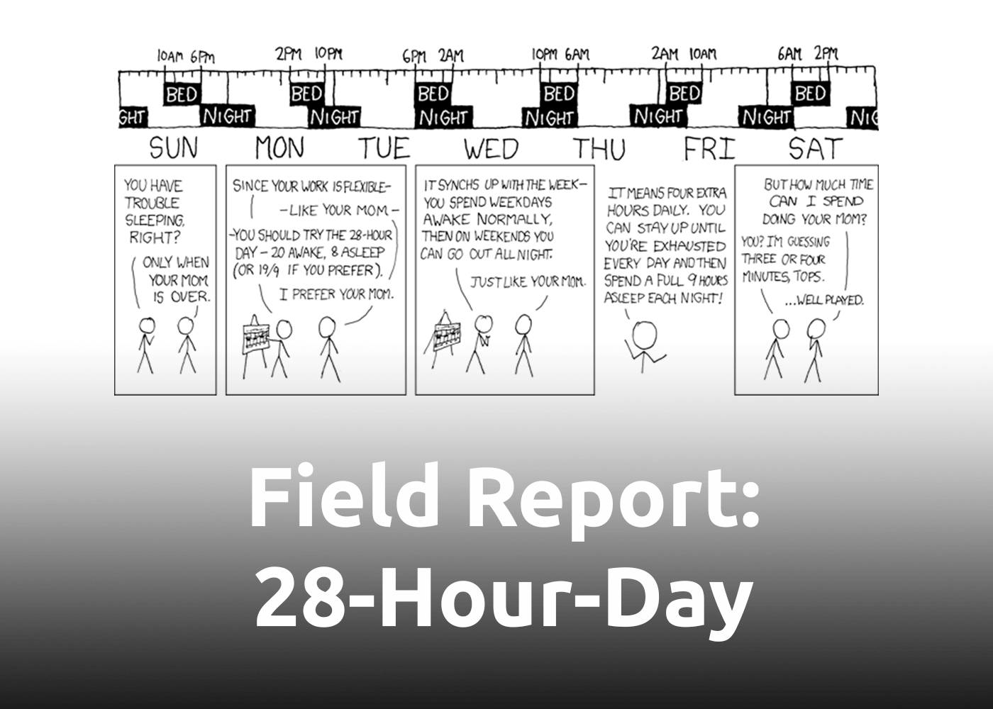 Field Report: Testing the 28-Hour Day Sleep Schedule for One Week