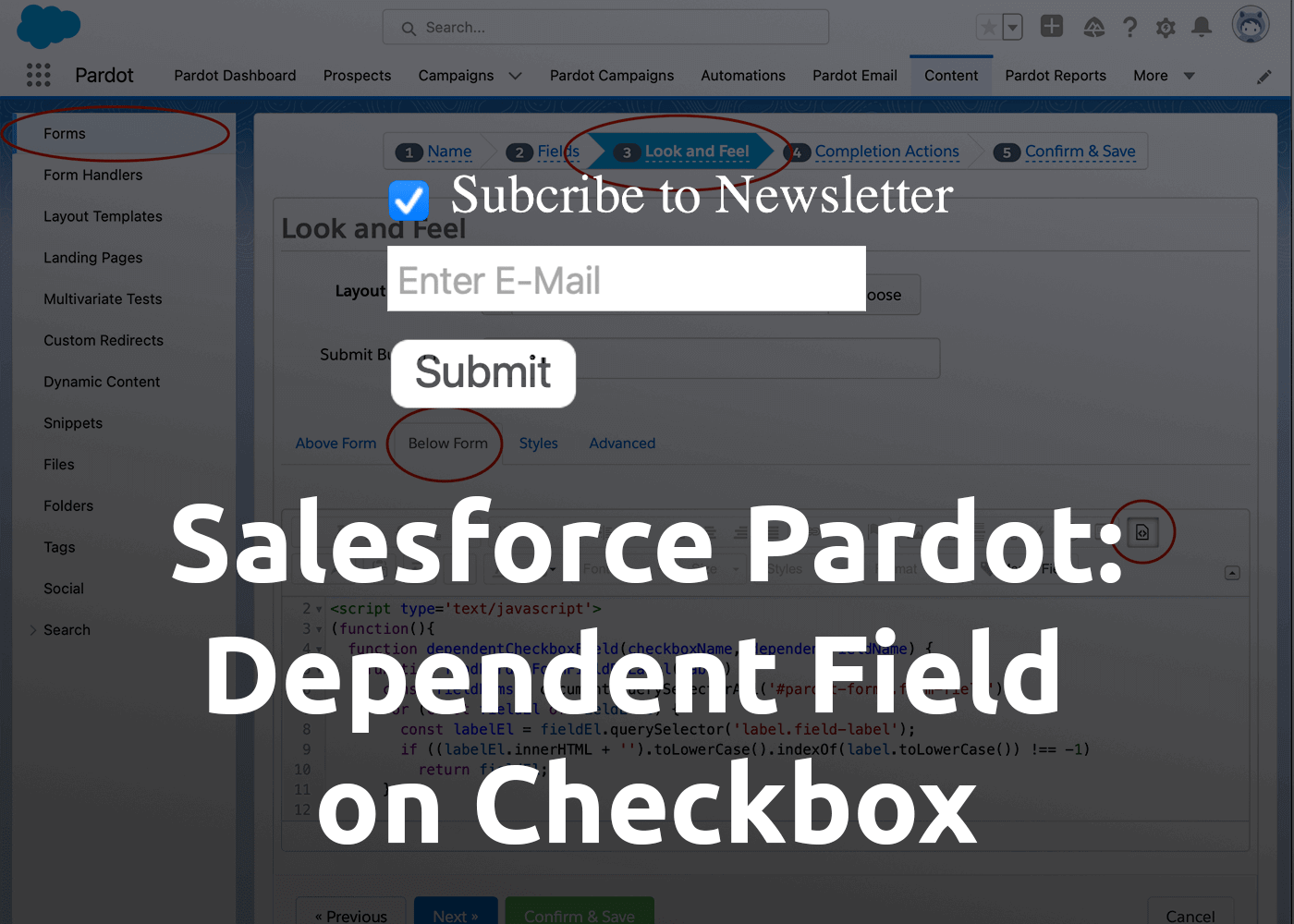 [How-to] Salesforce Pardot Dependent Field on Checkbox