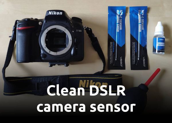 [How-to] DSLR APS-C Sensor cleaning (Nikon Camera Example)